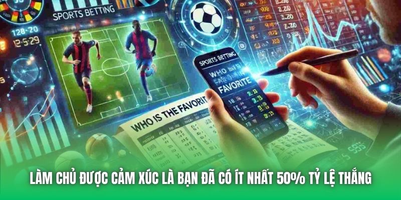 Làm chủ được cảm xúc là bạn đã có ít nhất 50% tỷ lệ thắng